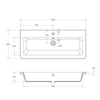 Керамическая раковина 12105-KL BelBagno