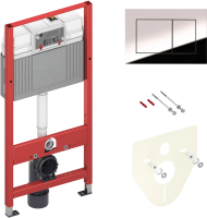 Инсталляция TECEbase 2.0 для установки подвесного унитаза с панелью смыва now хром глянцевый 9400412 TECE