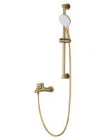 Смеситель для ванны с душевым гарнитуром WONZON & WOGHAND ALFA, Брашированное золото (WW-AE3205-BG)