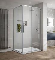 Душевой уголок, квадратный/прямоугольный VSS-2SU8010CL 1000x800x2000 профиль хром стекло прозрачное VINCEA