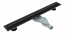 Желоб душевой ESBANO Slim решетка SIDE матовый черный длина 70 см