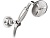 Ручной душ с гибким шлангом 150 см, штуцером и держателем  CZR-KD-01-M Хром ручка  Металл Cezares
