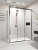 Душевой угол раздвижной 1400х1000x2000 цвет профиля Хром стекло прозрачное PR3/R-SP-140100-01-CH-C4 Premium Veconi
